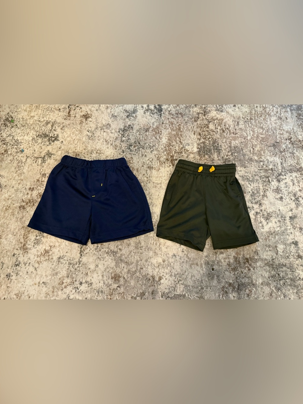 Kids Athletic Shorts - Navy and grey